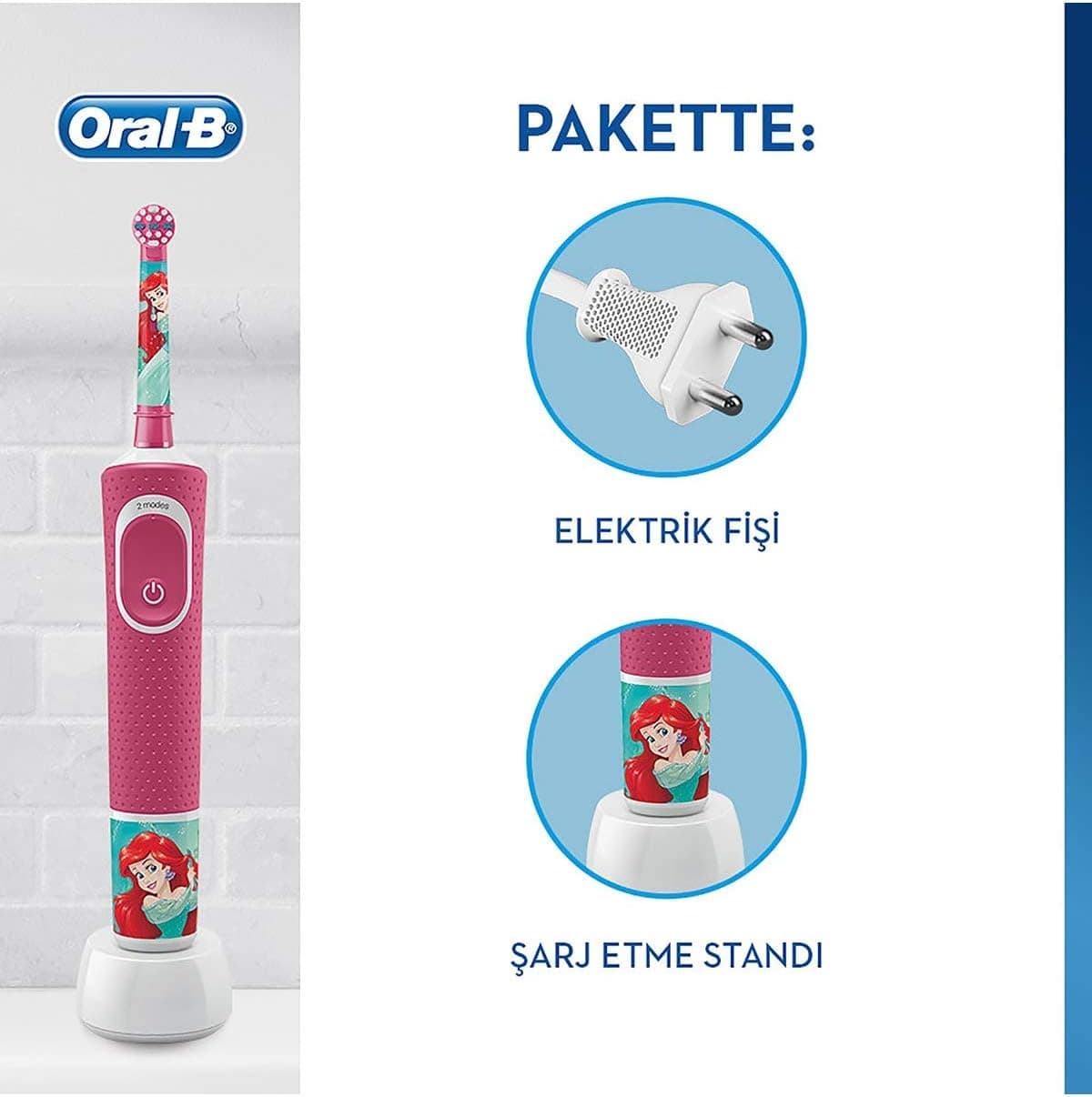 مسواک شارژی کودک Oral-B سری ویژه مدل D100 Princess مسواک شارژی کودک Oral-B سری ویژه مدل D100 Princess