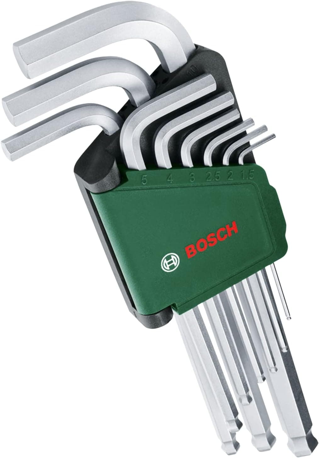 ست آچار آلن Bosch 9 تکه سرگوی 1.5 تا 10 میلیمتر ست آچار آلن Bosch 9 تکه سرگوی 1.5 تا 10 میلیمتر