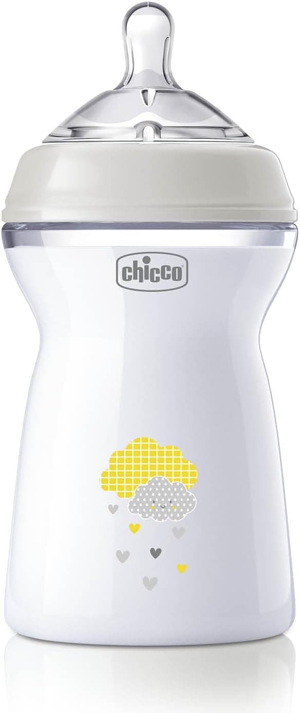شیشه شیر Chicco مناسب بالای ۶ ماه مدل Naturalfeeling 330 ml شیشه شیر Chicco مناسب بالای ۶ ماه مدل Naturalfeeling 330 ml