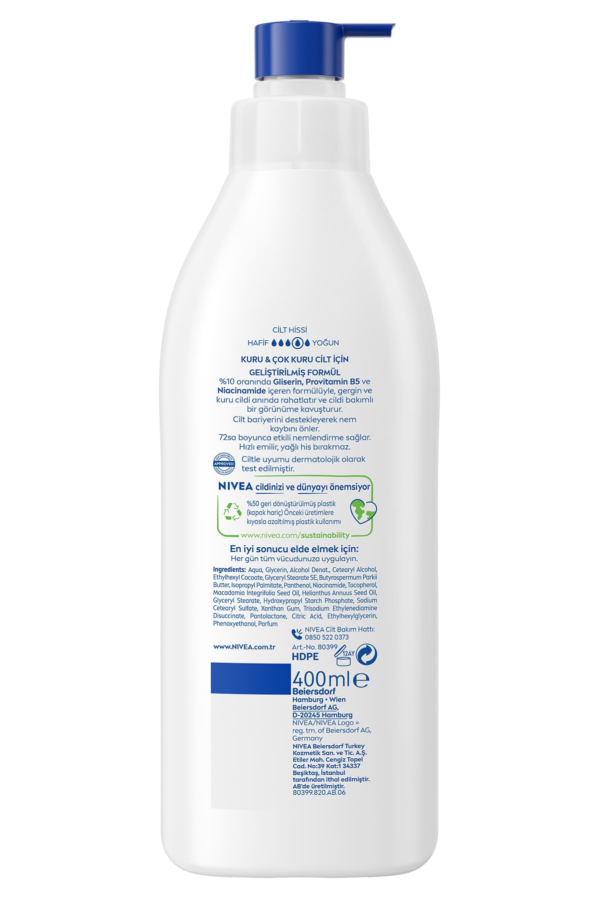 لوسیون بدن مناسب پوستهای خشک و خارشدار NIVEA Repair&Care 400 ml لوسیون بدن مناسب پوستهای خشک و خارشدار NIVEA Repair&Care 400 ml