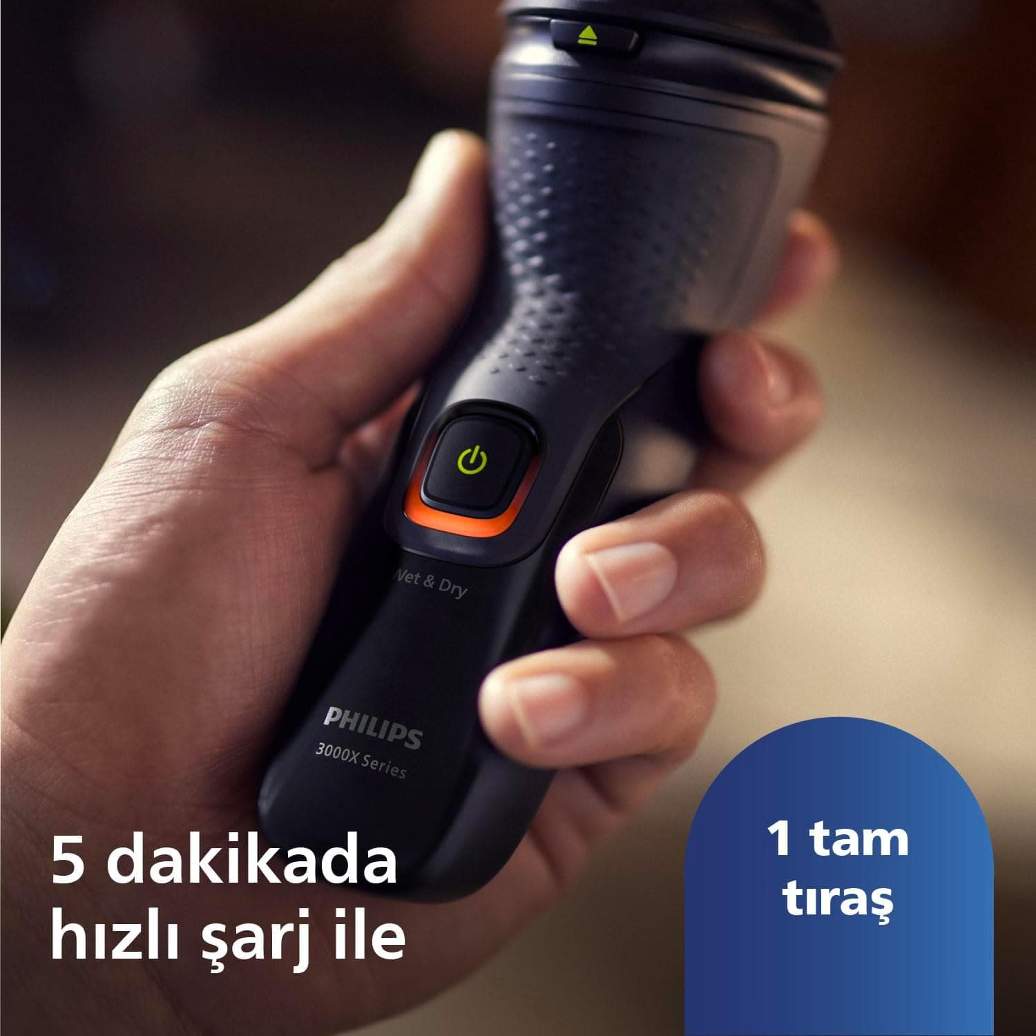 ماشین اصلاح مردانه PHILIPS سری 3000X با تیغه PowerCut، سری انعطافپذیر 5D، اصلاح خشک و مرطوب، مدل X3021/00 ماشین اصلاح مردانه PHILIPS سری 3000X با تیغه PowerCut، سری انعطافپذیر 5D، اصلاح خشک و مرطوب، مدل X3021/00