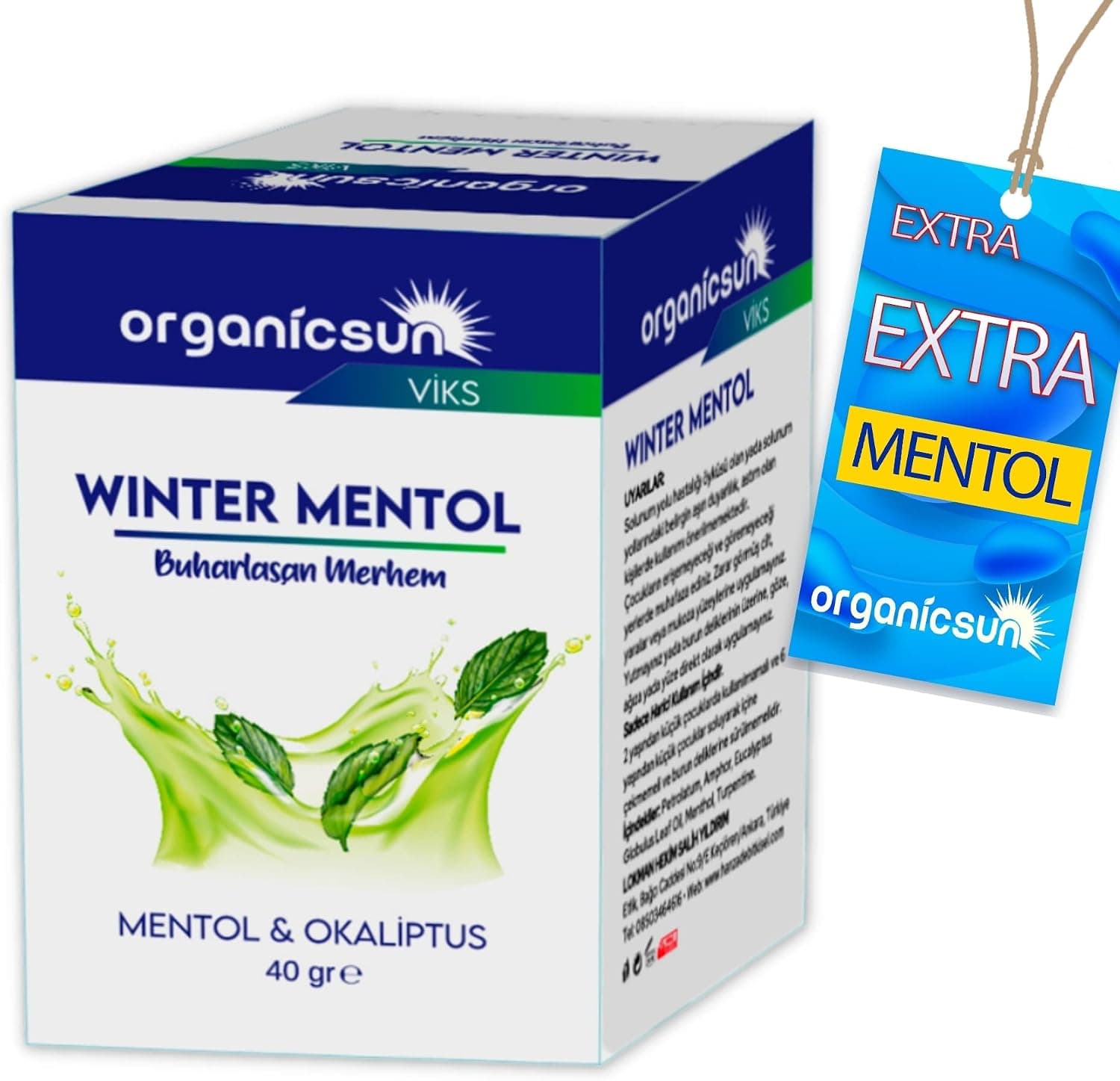 مرهم بخارشونده Organicsun Viks با منتول و اوکالیپتوس Winter Mentol 40 گرم مرهم بخارشونده Organicsun Viks با منتول و اوکالیپتوس Winter Mentol 40 گرم