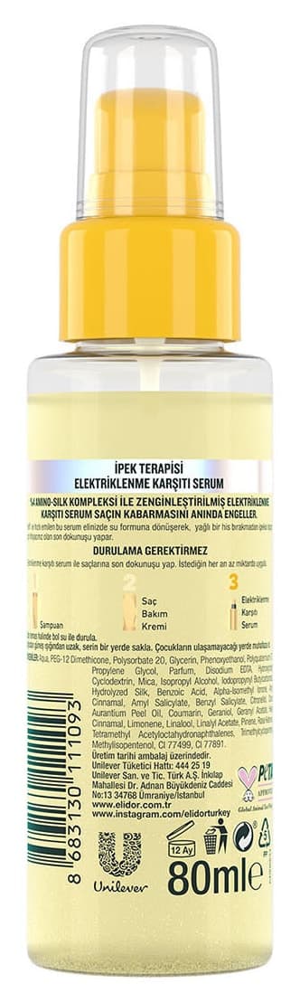 سرم ضد برقزدگی Elidor با درمان ابریشم 80 ml سرم ضد برقزدگی Elidor با درمان ابریشم 80 ml