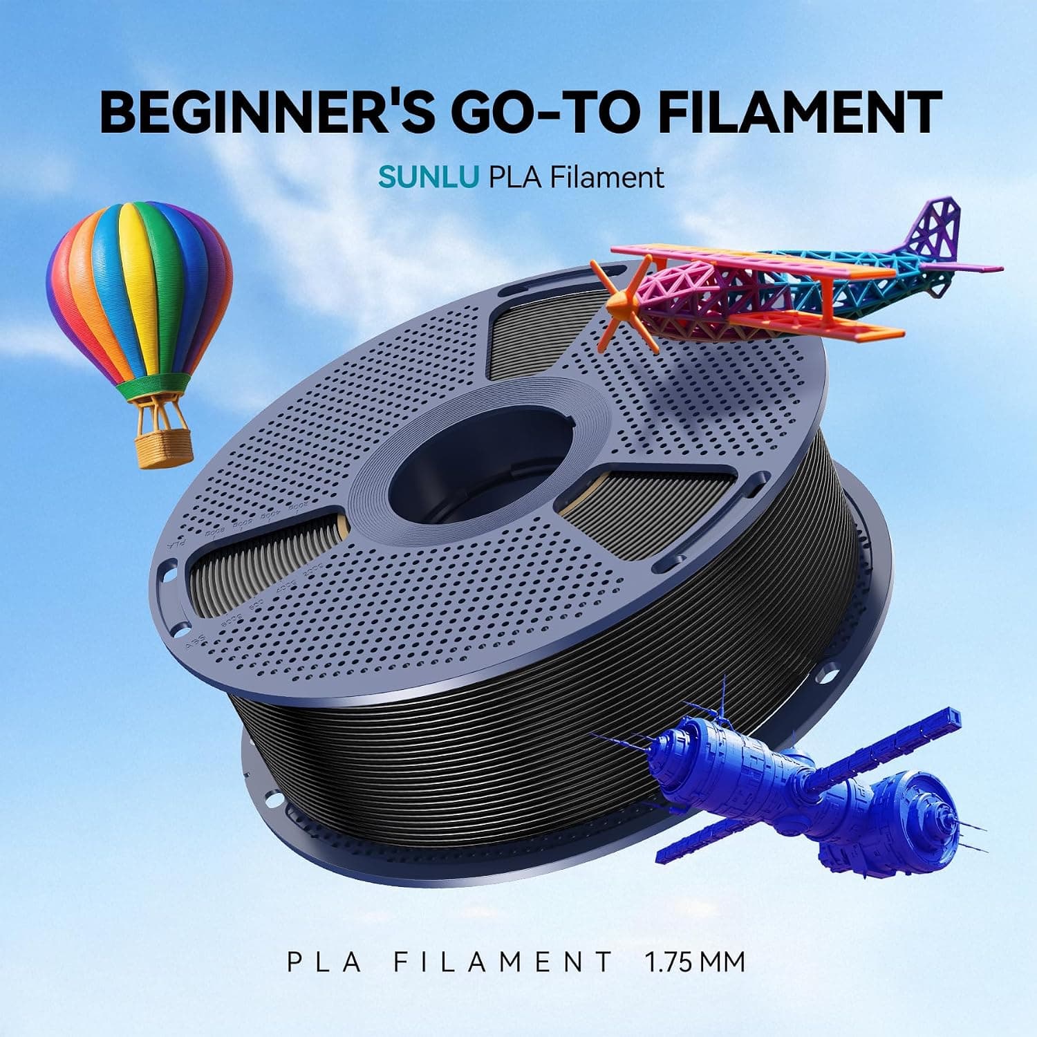 فیلامنت پرینتر سه بعدی SUNLU از نوع PLA چوبی قطر 1.75mm وزن 1kg فیلامنت پرینتر سه بعدی SUNLU از نوع PLA چوبی قطر 1.75mm وزن 1kg