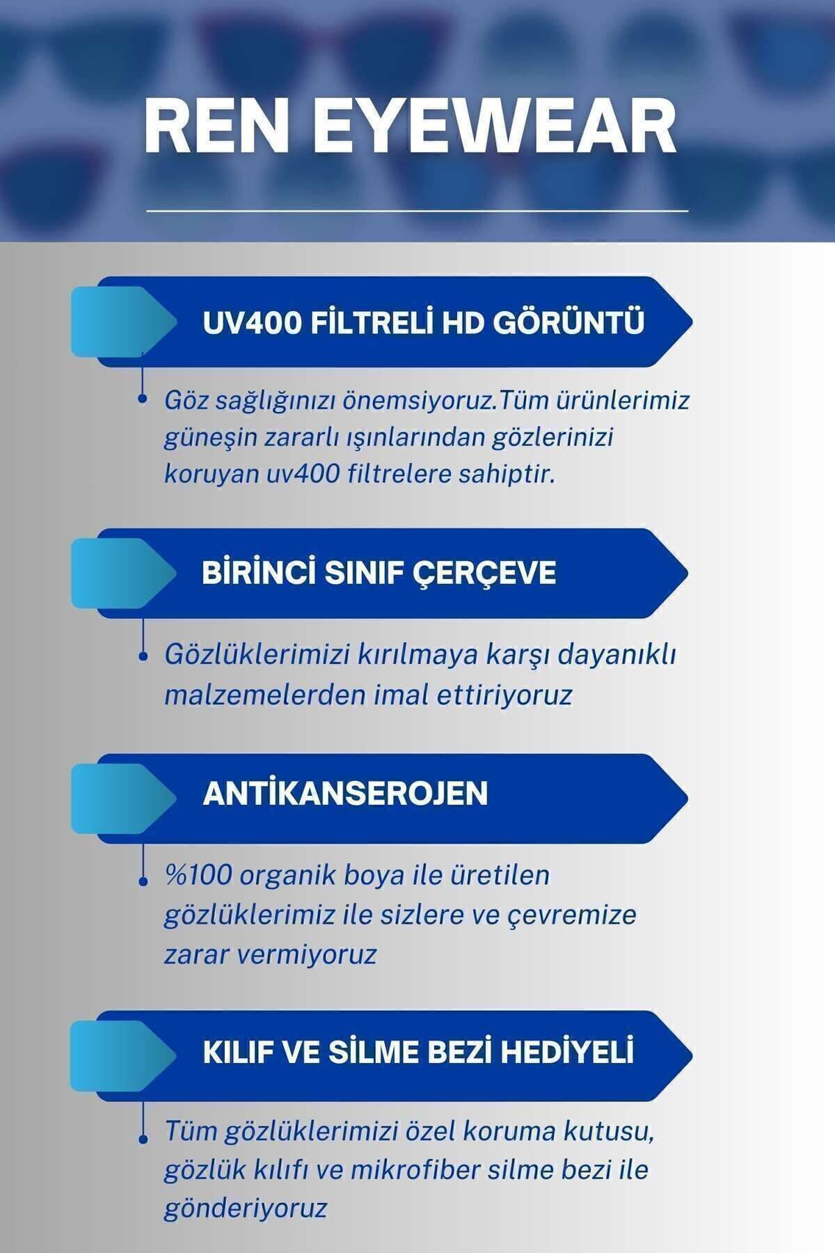 عینک آفتابی یونیسکس REN EYEWEAR مستطیلی گرادینت مدل Jase عینک آفتابی یونیسکس REN EYEWEAR مستطیلی گرادینت مدل Jase