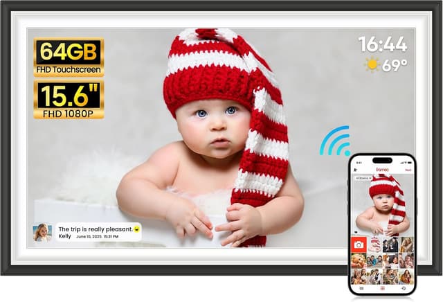 قاب عکس دیجیتال FANGOR Frameo با صفحهنمایش لمسی 15.6 Inch FHD IPS 1920x1080 و حافظه 64GB قاب عکس دیجیتال FANGOR Frameo با صفحهنمایش لمسی 15.6 Inch FHD IPS 1920x1080 و حافظه 64GB