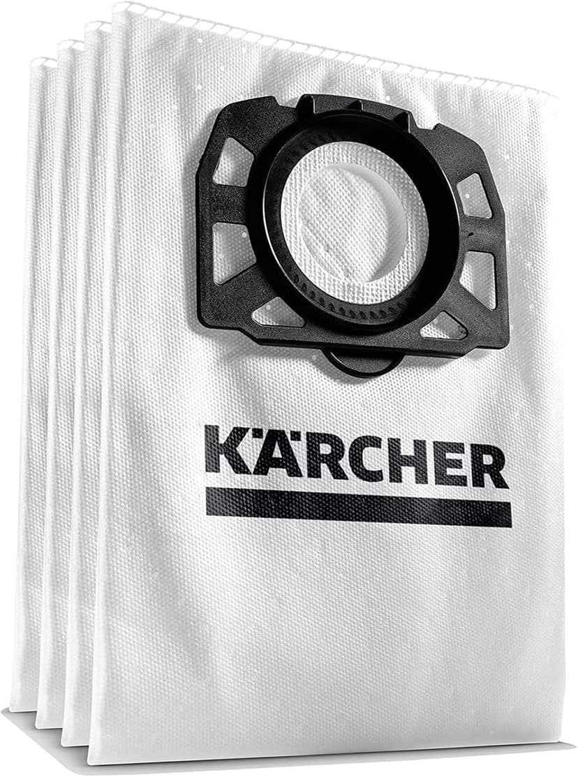کیسه فیلتر جاروبرقی KÄRCHER 4-Pack سه لایه ضدپارگی سفید مدل KFI 487 کیسه فیلتر جاروبرقی KÄRCHER 4-Pack سه لایه ضدپارگی سفید مدل KFI 487