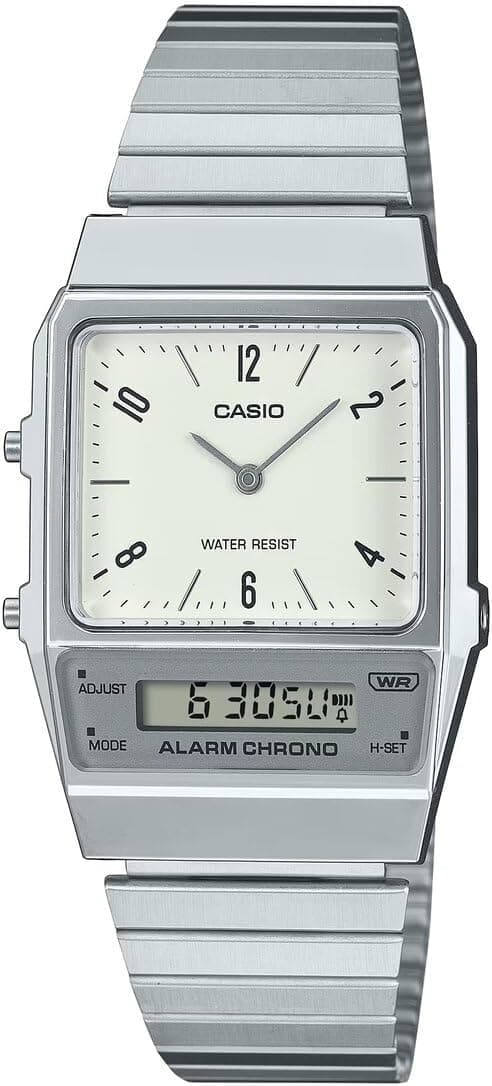 ساعت مچی یونیسکس Casio رترو آنالوگ/دیجیتال خاکستری مدل AQ-800E-7A2DF ساعت مچی یونیسکس Casio رترو آنالوگ/دیجیتال خاکستری مدل AQ-800E-7A2DF