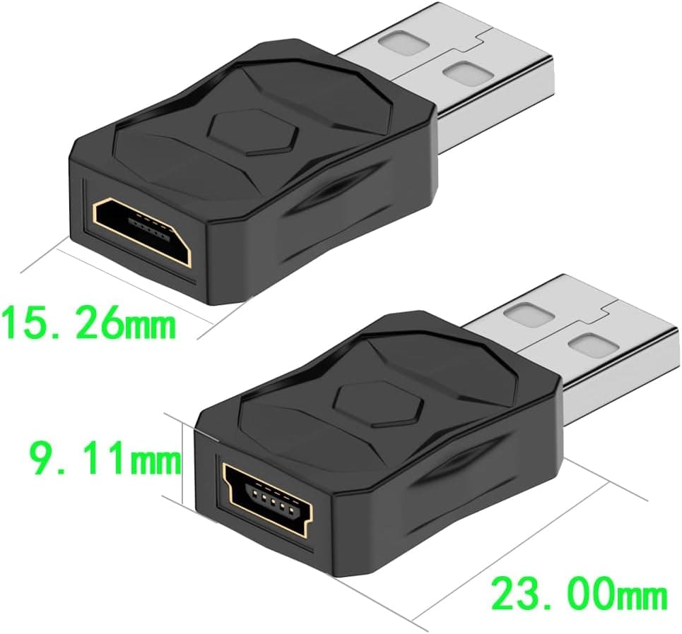 مجموعه آداپتور USB 2.0 ZJKJHJY نر و ماده USB/Tip C/Mikro/Mini، ۱۲ عدد مجموعه آداپتور USB 2.0 ZJKJHJY نر و ماده USB/Tip C/Mikro/Mini، ۱۲ عدد