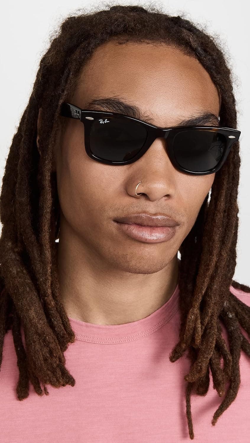 عینک آفتابی مردانه Ray-Ban Wayfarer مدل 2140 902 50 عینک آفتابی مردانه Ray-Ban Wayfarer مدل 2140 902 50