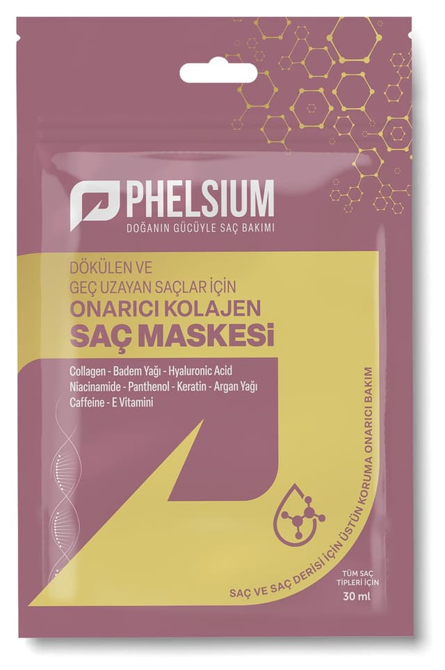 ماسک مو PHELSİUM کلاژن برای موهای ریزشی تغذیهکننده و ترمیمکننده ماسک مو PHELSİUM کلاژن برای موهای ریزشی تغذیهکننده و ترمیمکننده