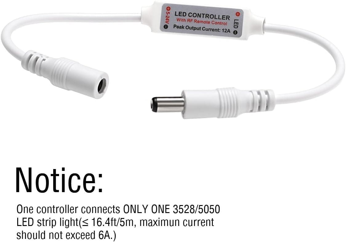 کنترلر بیسیم RF نوار LED Lighting EVER برای نوارهای تکرنگ قابل تنظیم مدل Le mini 6 A، 12 V DC کنترلر بیسیم RF نوار LED Lighting EVER برای نوارهای تکرنگ قابل تنظیم مدل Le mini 6 A، 12 V DC