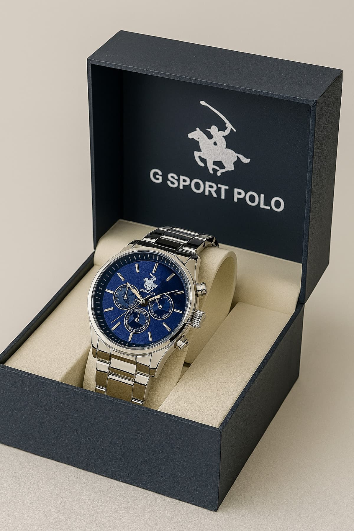 ساعت مچی مردانه G-Sport POLO با بند استیل ساعت مچی مردانه G-Sport POLO با بند استیل