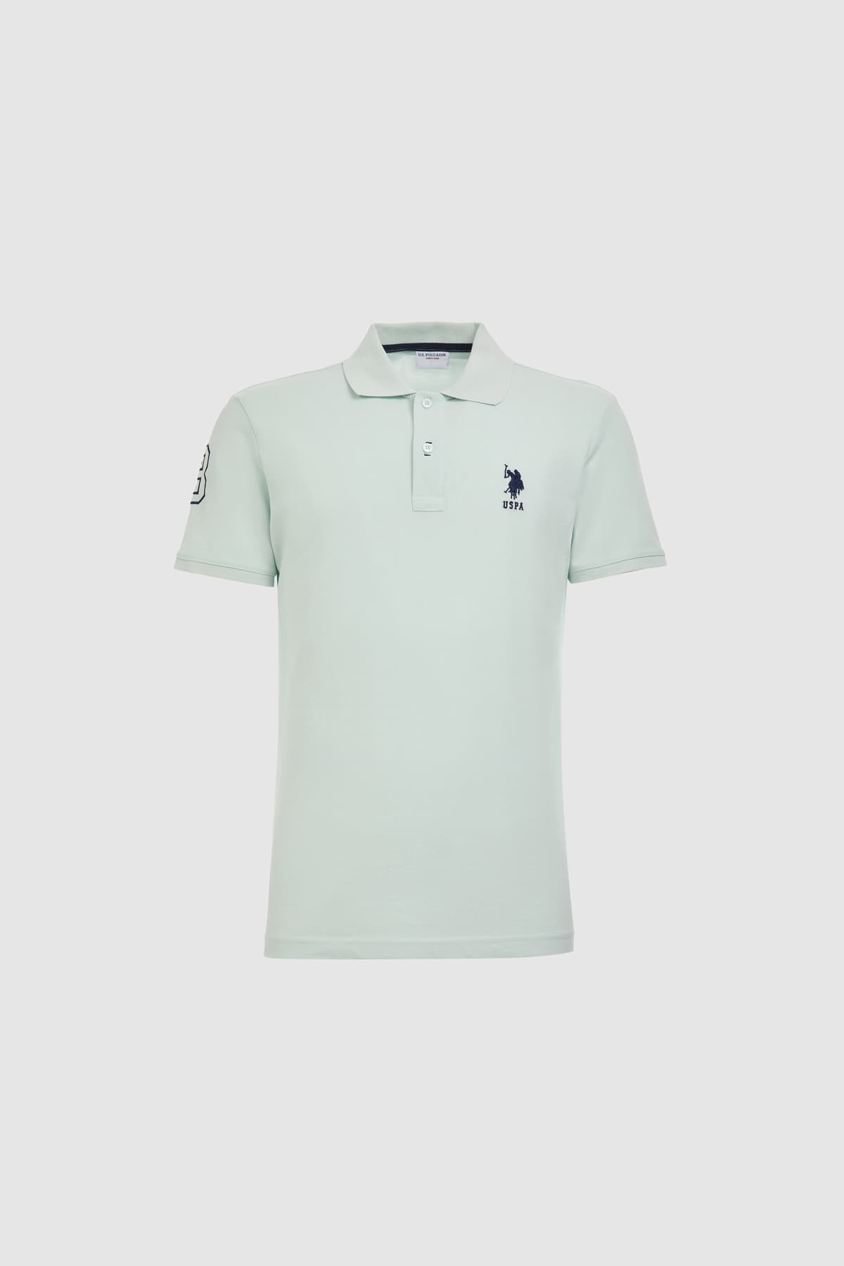 تیشرت مردانه U.S. Polo Assn. اسلیم فیت یقه پولو سبز آبی مدل 50326920-VR083 تیشرت مردانه U.S. Polo Assn. اسلیم فیت یقه پولو سبز آبی مدل 50326920-VR083