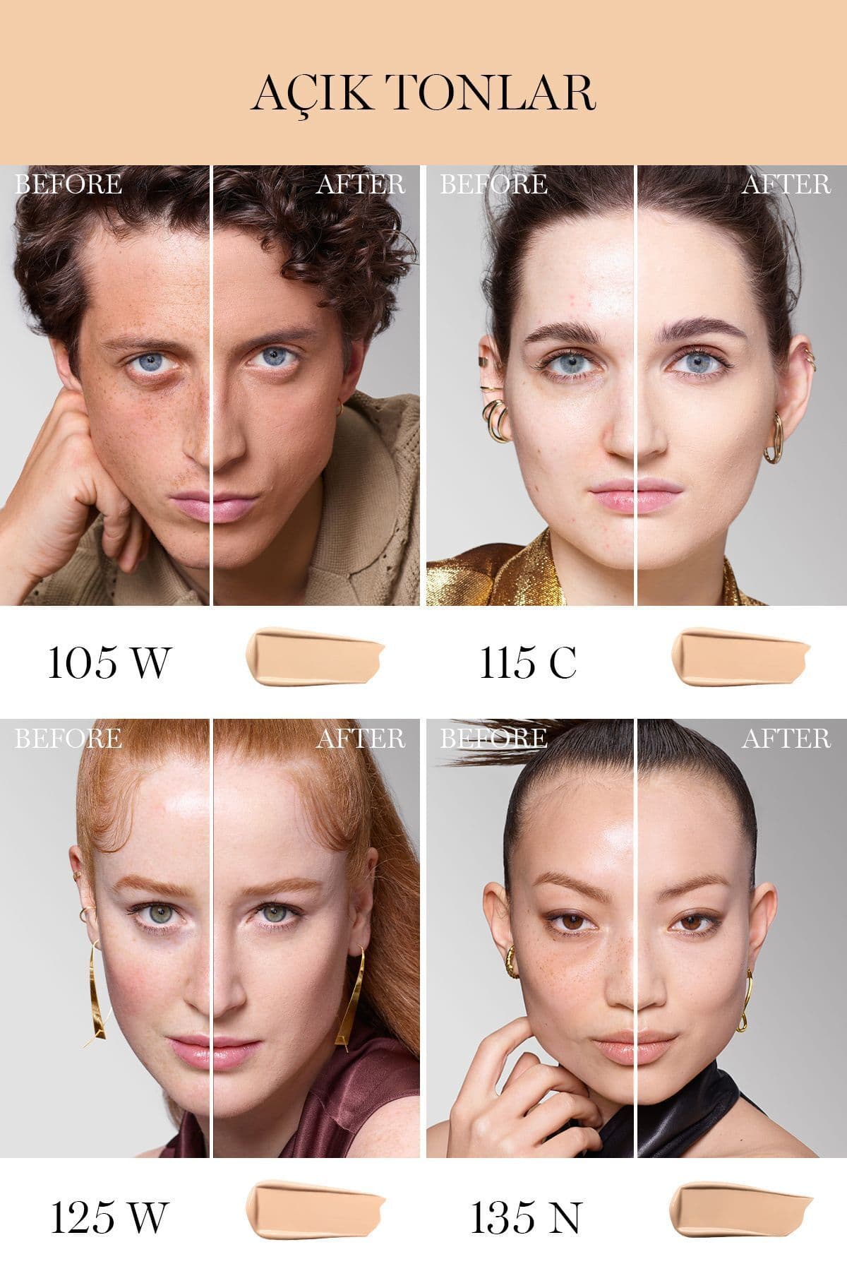 فوندوتن Lancome Teint Idole Ultra Wear ماندگاری 24h مدل 125W فوندوتن Lancome Teint Idole Ultra Wear ماندگاری 24h مدل 125W