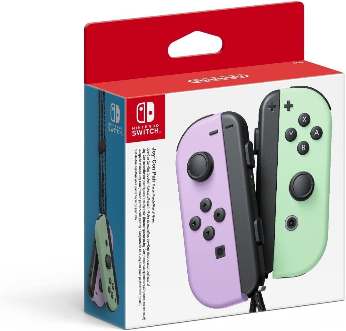 دسته بازی جفتی Nintendo Joy-Con بنفش پاستلی و سبز پاستلی برای Nintendo Switch دسته بازی جفتی Nintendo Joy-Con بنفش پاستلی و سبز پاستلی برای Nintendo Switch