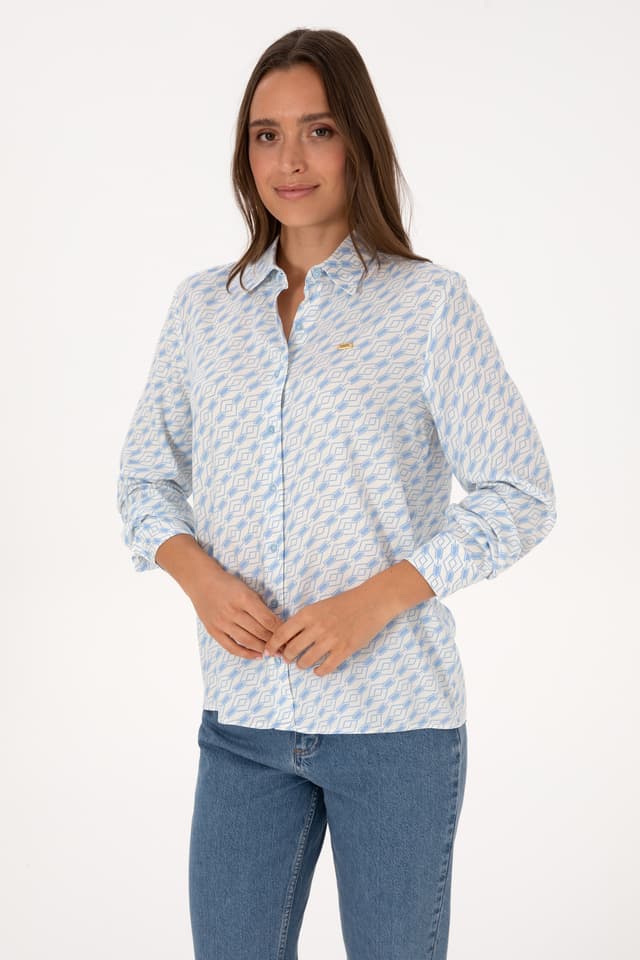 پیراهن زنانه U.S. Polo Assn. آبی روشن آستینبلند مدل 50316370-VR003 پیراهن زنانه U.S. Polo Assn. آبی روشن آستینبلند مدل 50316370-VR003