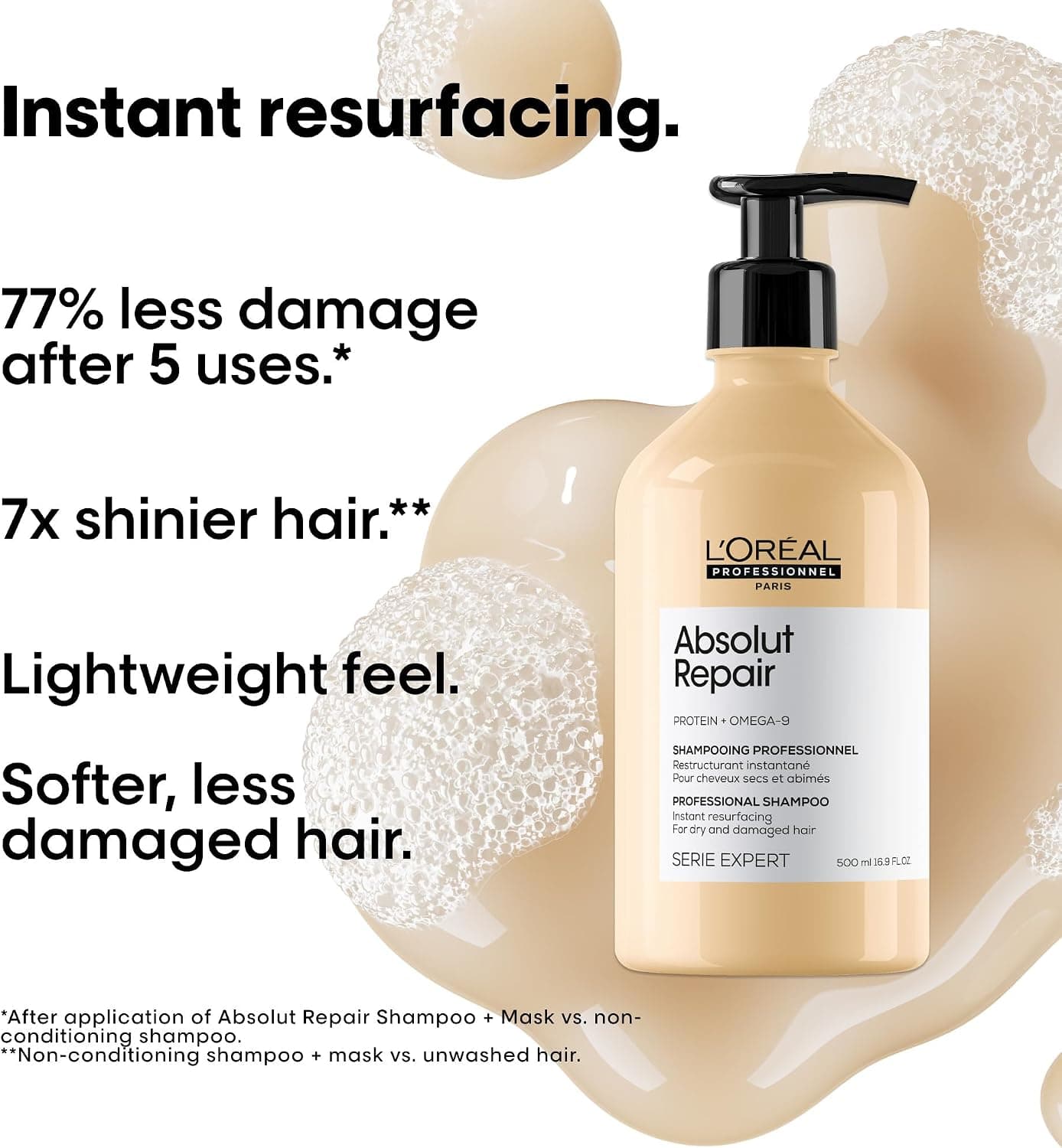 شامپو L'Oréal Professionnel Paris برای موهای آسیبدیده Serie Expert Absolut Repair 500ml شامپو L'Oréal Professionnel Paris برای موهای آسیبدیده Serie Expert Absolut Repair 500ml