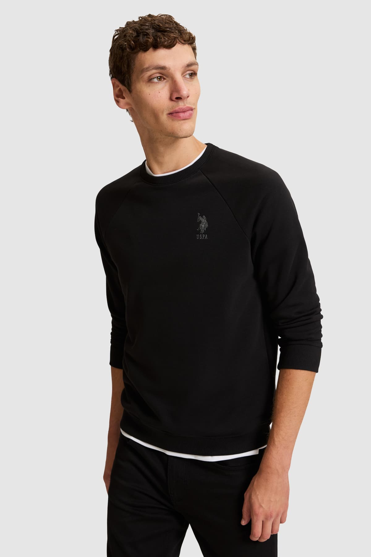 سویشرت مردانه U.S. Polo Assn. مشکی بیسیک مدل 50329441-VR046 سویشرت مردانه U.S. Polo Assn. مشکی بیسیک مدل 50329441-VR046