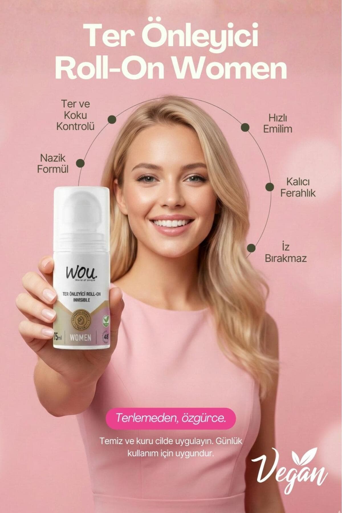 دئودورانت رولآن زنانه WOU World of Unique ضدتعریق ضدلکه 3 عددی 75 ml دئودورانت رولآن زنانه WOU World of Unique ضدتعریق ضدلکه 3 عددی 75 ml