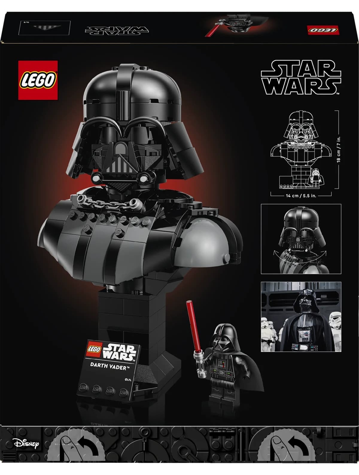 لگو Star Wars™ مدل تزئینی نیمتنه Darth Vader™ از برای بزرگسالان مدل 75439 لگو Star Wars™ مدل تزئینی نیمتنه Darth Vader™ از برای بزرگسالان مدل 75439