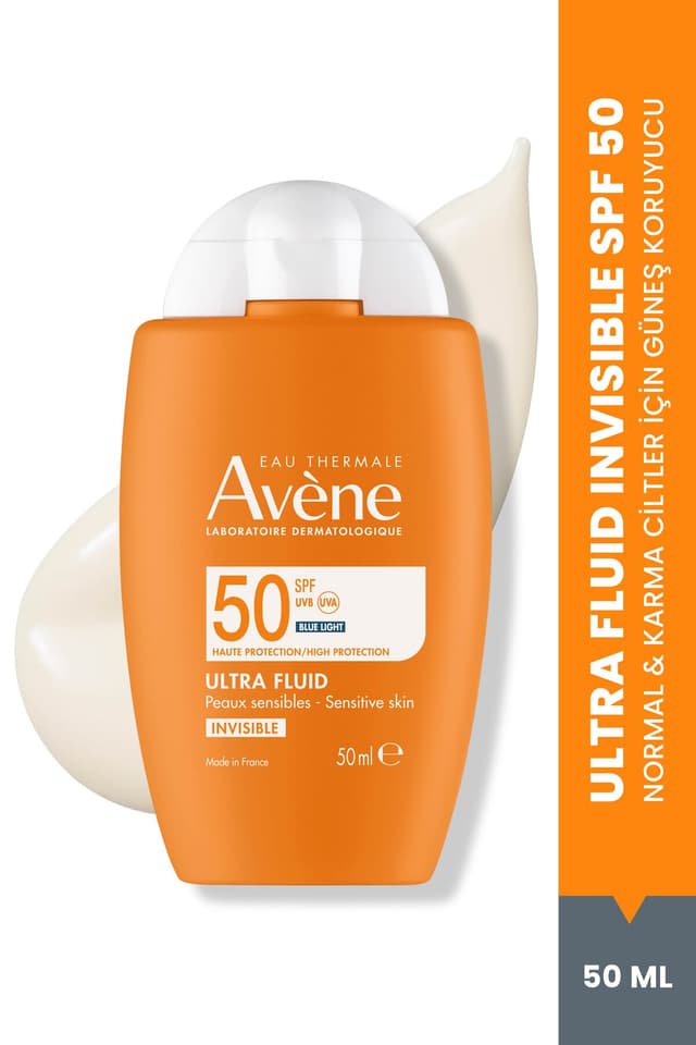 کرم ضدآفتاب فلوئید فوقروان نامرئی Avene مناسب پوستهای نرمال/مختلط SPF 50 حجم 50 ml کرم ضدآفتاب فلوئید فوقروان نامرئی Avene مناسب پوستهای نرمال/مختلط SPF 50 حجم 50 ml
