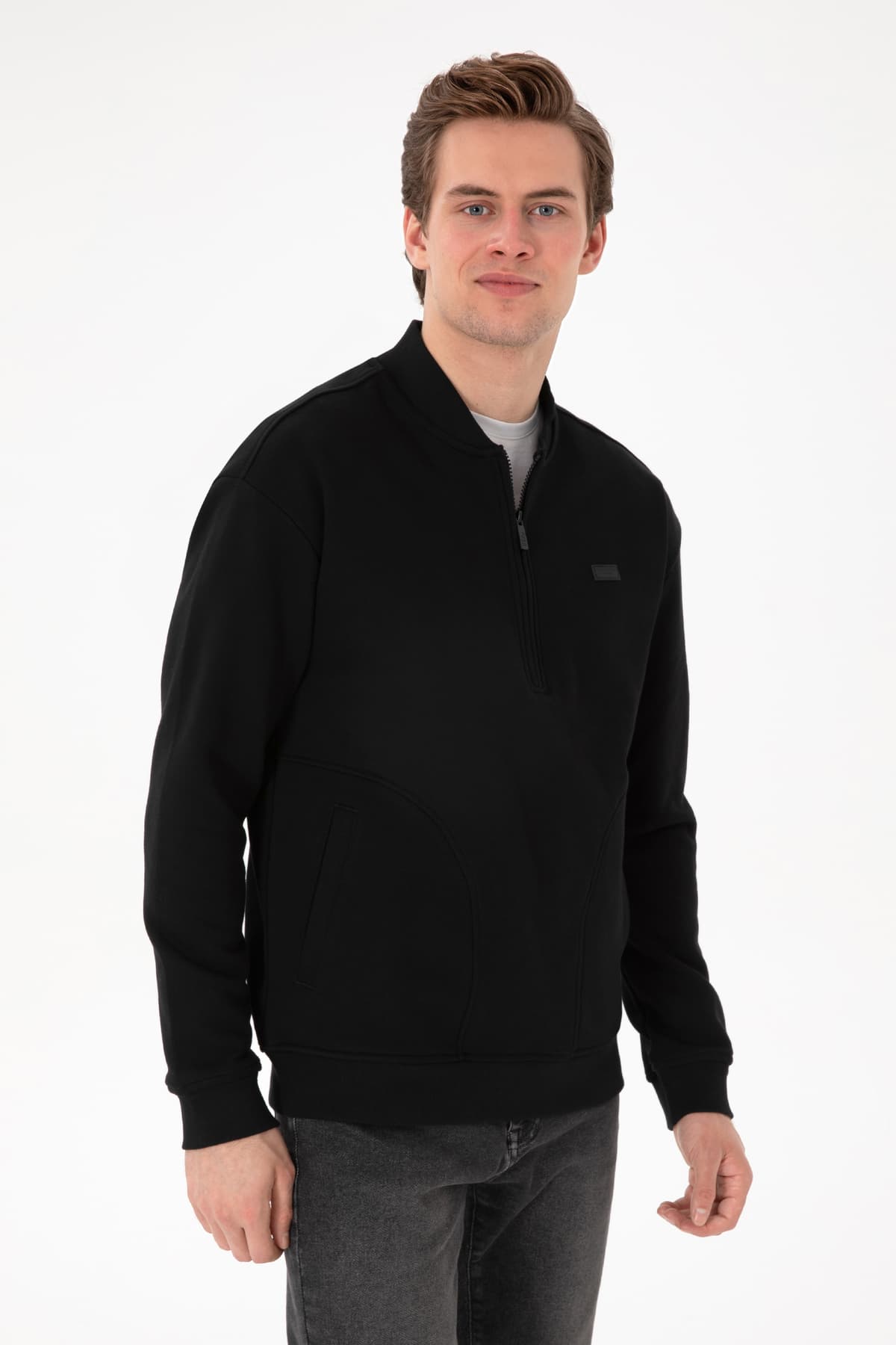 سوئیشرت مردانه U.S. Polo Assn. سیاه مدل 50293380-VR046 سوئیشرت مردانه U.S. Polo Assn. سیاه مدل 50293380-VR046