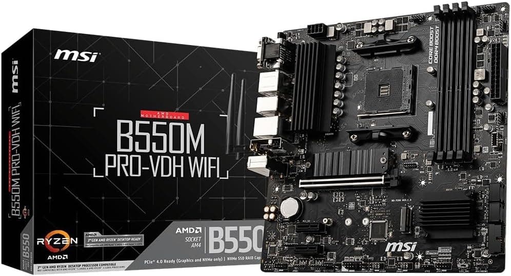 مادربرد MSI سوکت AMD AM4 مدل PRO B550M-VC WiFi ProSeries مادربرد MSI سوکت AMD AM4 مدل PRO B550M-VC WiFi ProSeries