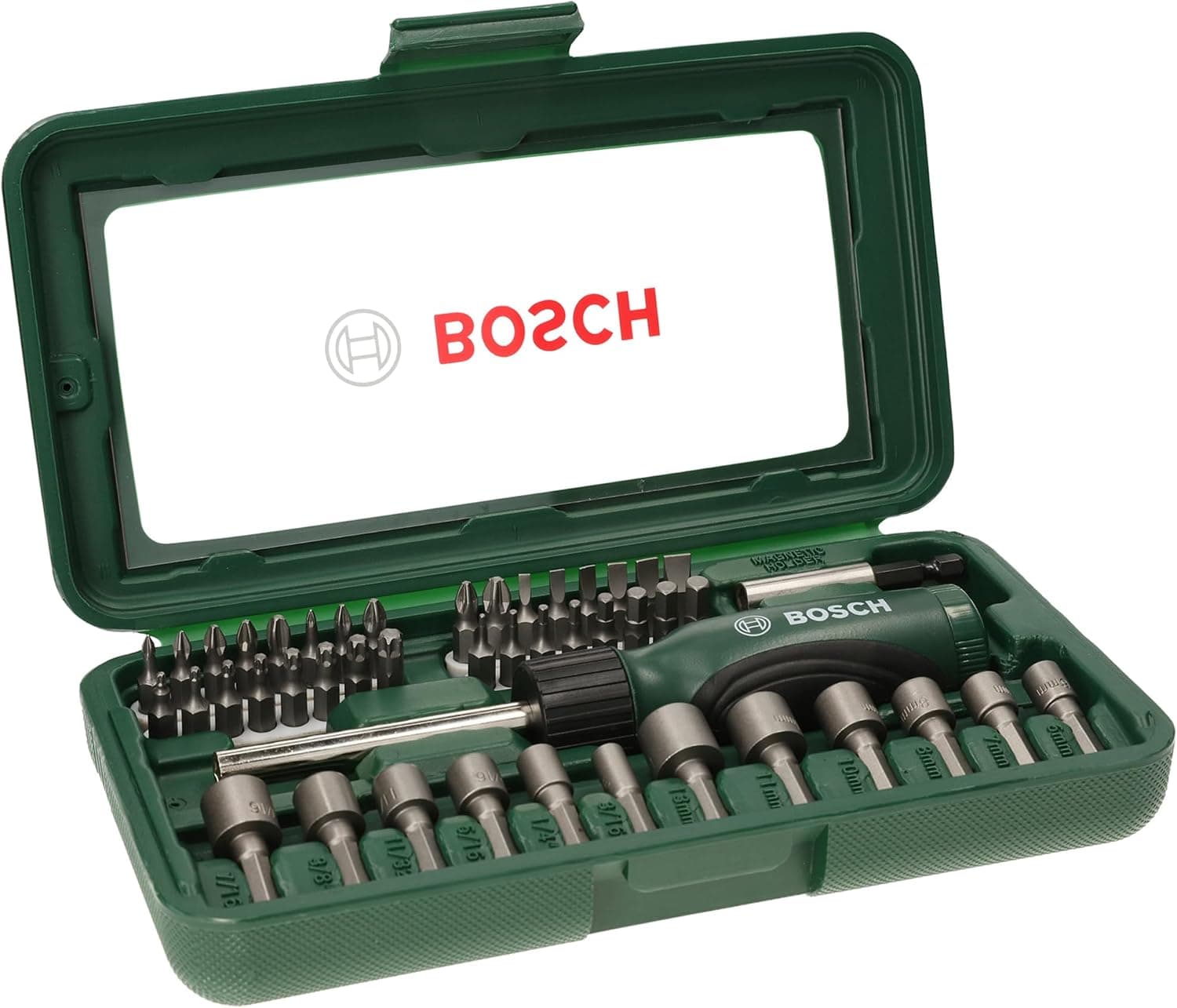 ست بیت پیچگوشتی BOSCH 46 عددی شامل 32 بیت بادوام مدل 2607019504 ست بیت پیچگوشتی BOSCH 46 عددی شامل 32 بیت بادوام مدل 2607019504