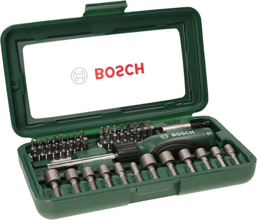 ست بیت پیچگوشتی BOSCH 46 عددی شامل 32 بیت بادوام مدل 2607019504 ست بیت پیچگوشتی BOSCH 46 عددی شامل 32 بیت بادوام مدل 2607019504