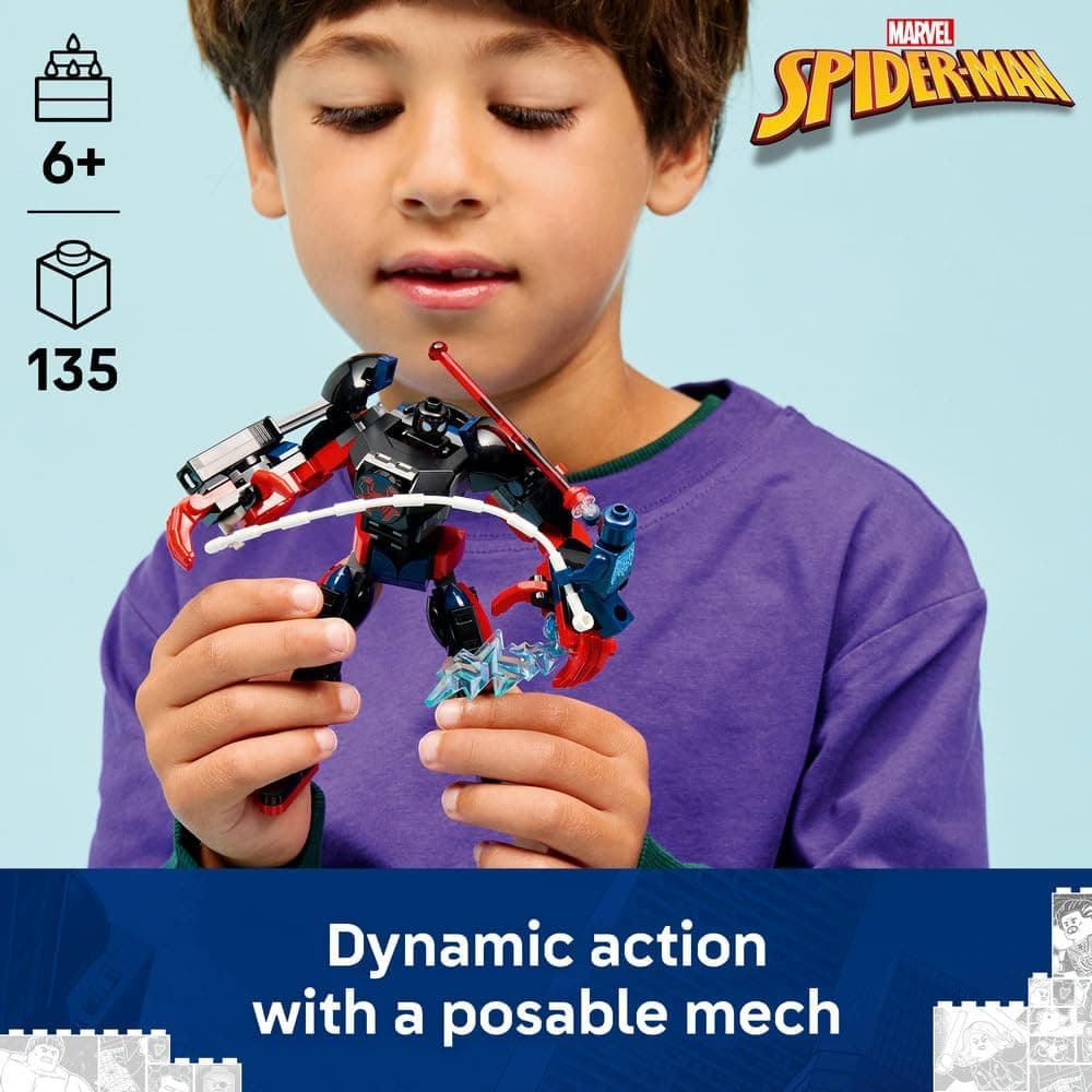 لگو Marvel Miles Morales Mech vs. Spider-Man 2099 مدل 76337 لگو Marvel Miles Morales Mech vs. Spider-Man 2099 مدل 76337