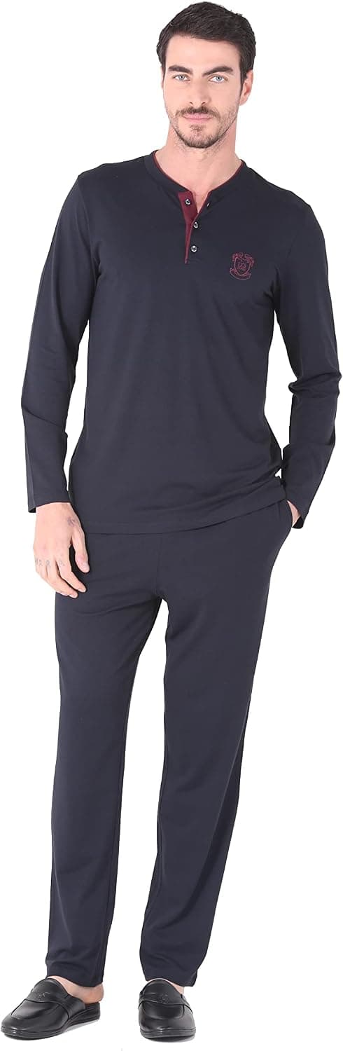 ست پیژامه مردانه D's Damat بوردو سایز S ست پیژامه مردانه D's Damat بوردو سایز S