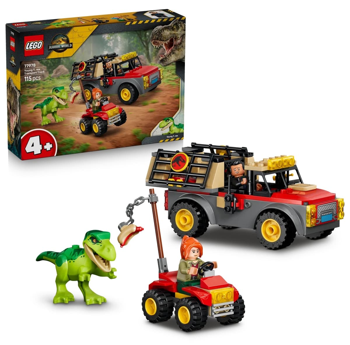 لگو Jurassic World کامیون حمل تیرکس جوان مدل 77978 با ۱۱۵ قطعه لگو Jurassic World کامیون حمل تیرکس جوان مدل 77978 با ۱۱۵ قطعه