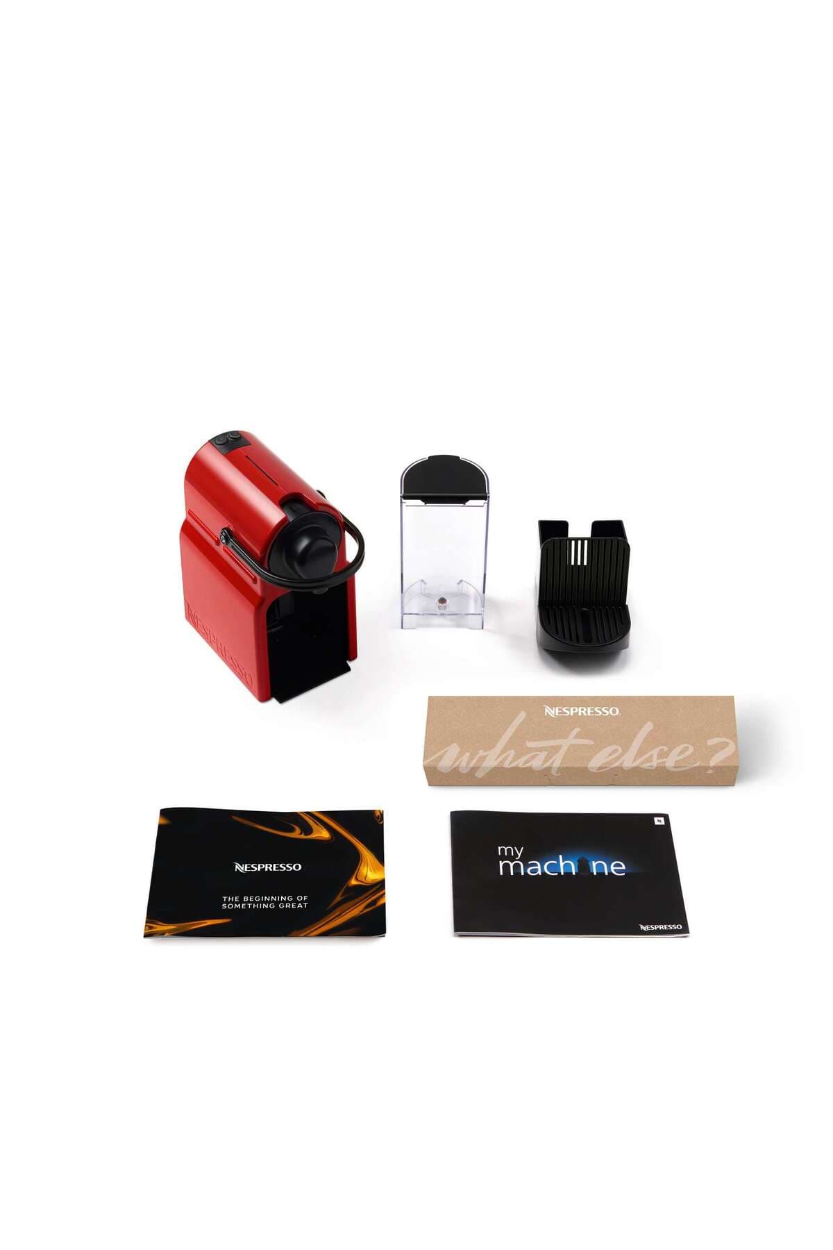 ست دستگاه قهوهساز قرمز و کفساز شیر Nespresso مدل Inissia C40 و Aeroccino 3 ست دستگاه قهوهساز قرمز و کفساز شیر Nespresso مدل Inissia C40 و Aeroccino 3
