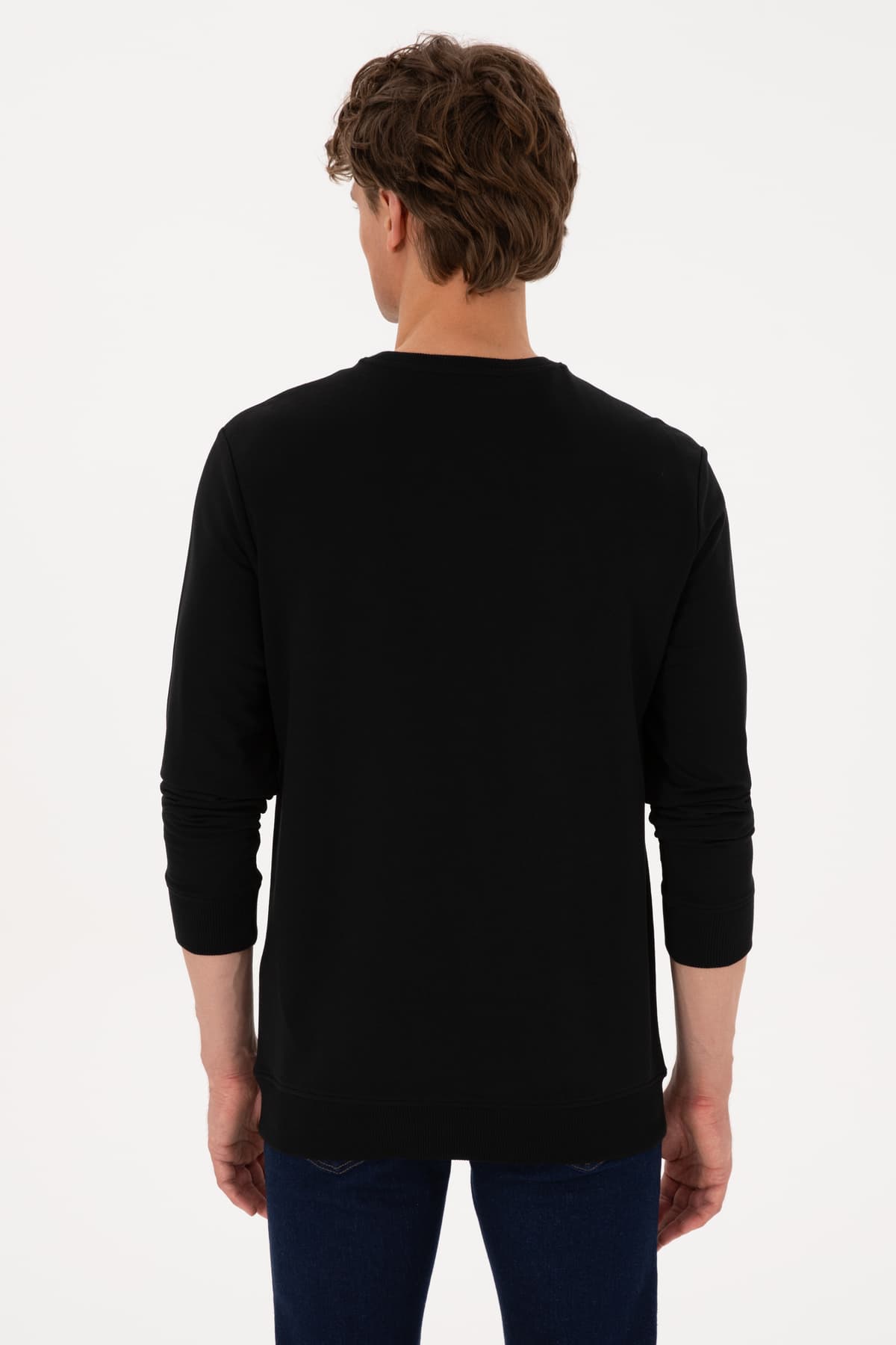 سوئیشرت مردانه U.S. Polo Assn. یقه گرد فیت معمولی مشکی نازک مدل 50316315-VR046 سوئیشرت مردانه U.S. Polo Assn. یقه گرد فیت معمولی مشکی نازک مدل 50316315-VR046