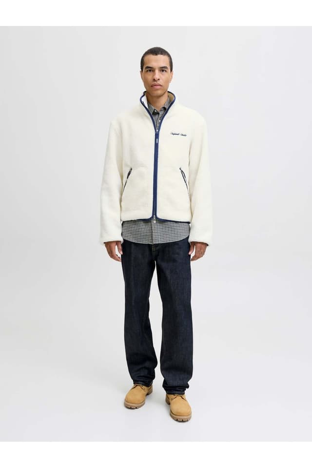 ژاکت مردانه Jack & Jones تدی بژ مدل Jornorrebro 12282890 ژاکت مردانه Jack & Jones تدی بژ مدل Jornorrebro 12282890