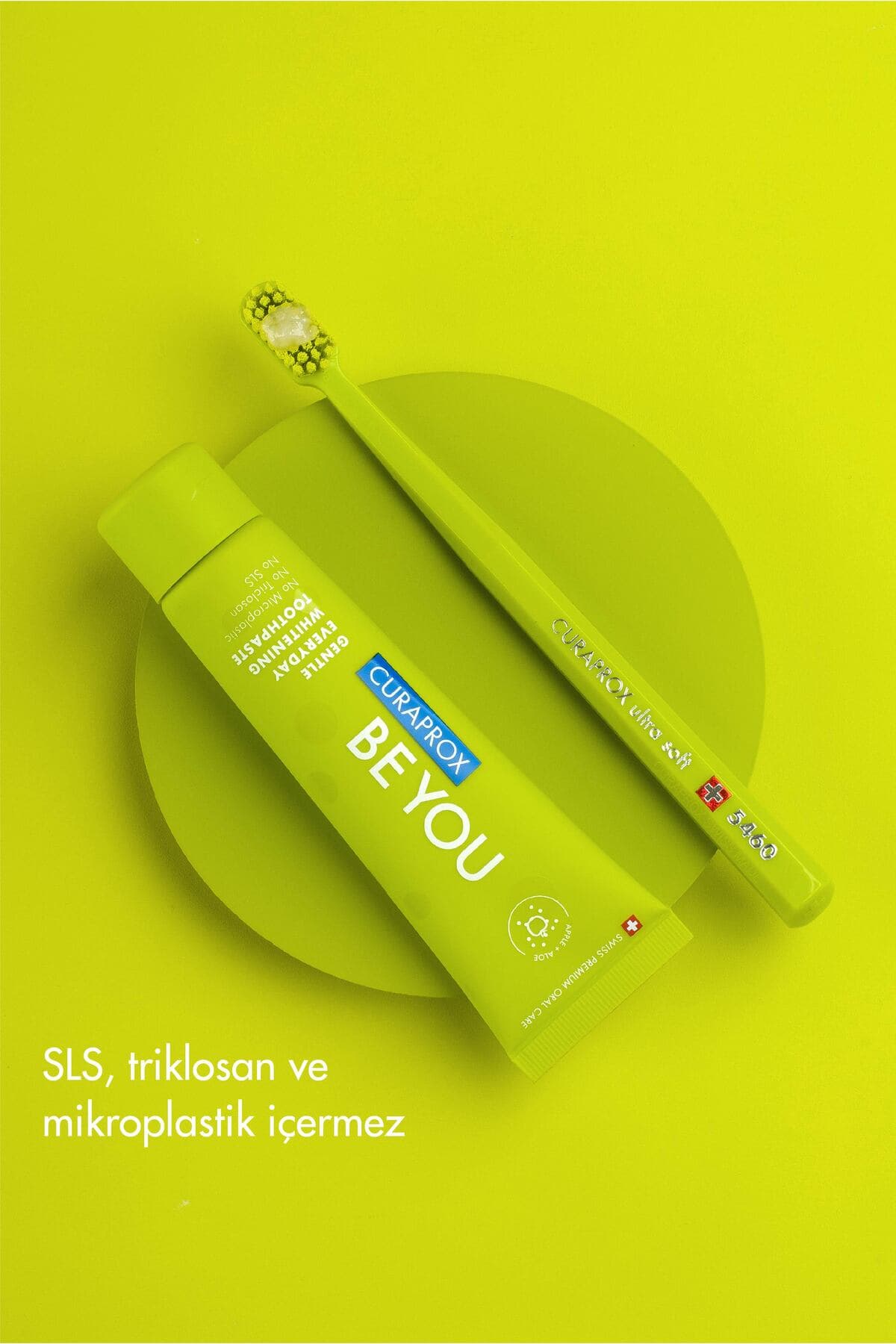 خمیر دندان Curaprox Be You سبز با طعم سیب و آلوئه ورا 60ml خمیر دندان Curaprox Be You سبز با طعم سیب و آلوئه ورا 60ml