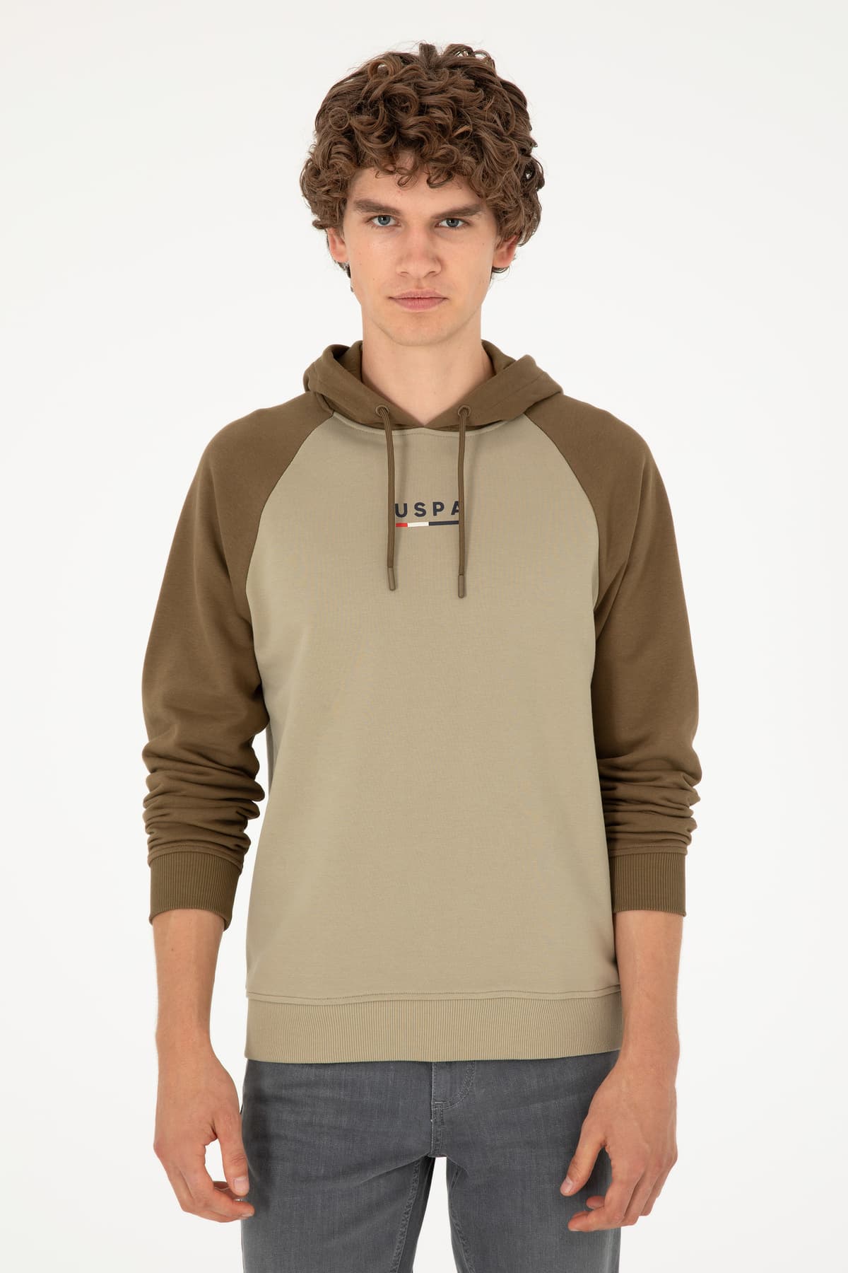 سوئیشرت مردانه U.S. Polo Assn. خاکی روشن مدل 50293358-VR183 سوئیشرت مردانه U.S. Polo Assn. خاکی روشن مدل 50293358-VR183