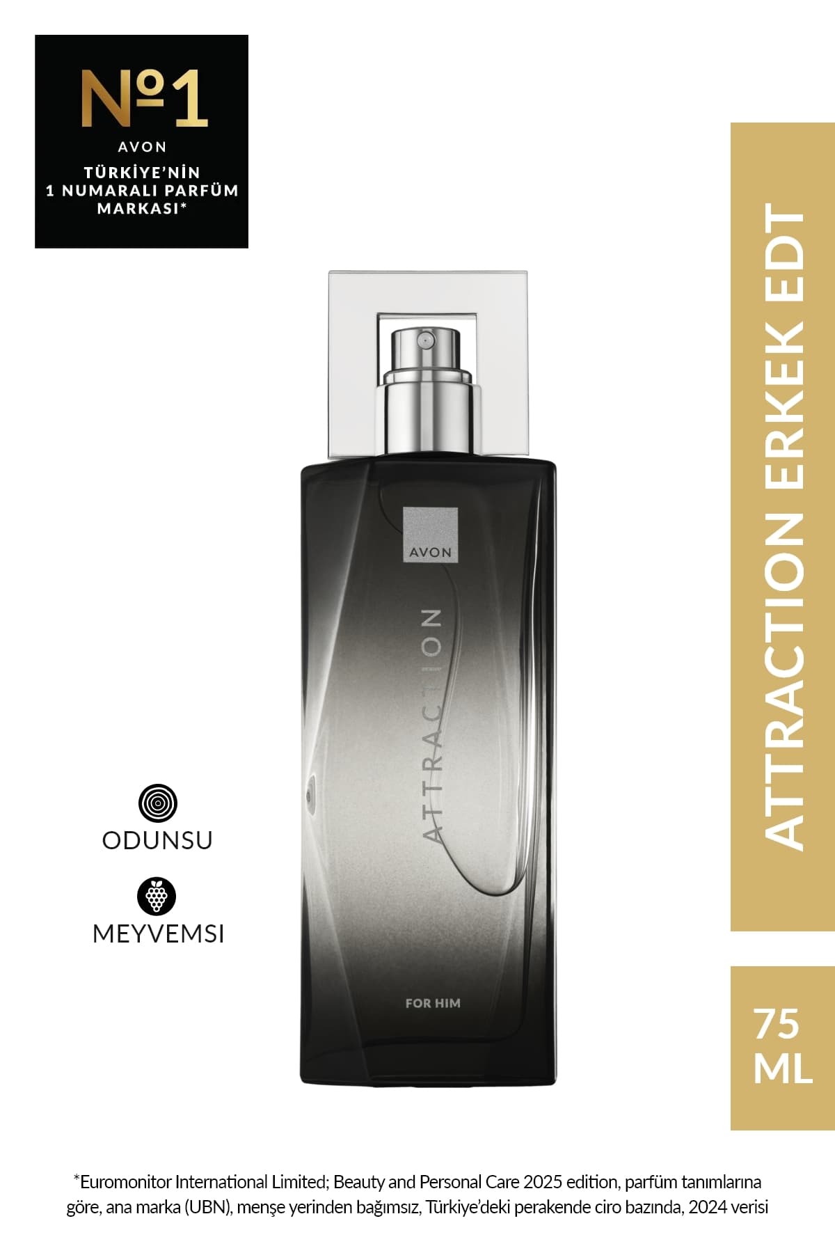 عطر مردانه Avon Attraction ادو تویلت 75 ml عطر مردانه Avon Attraction ادو تویلت 75 ml