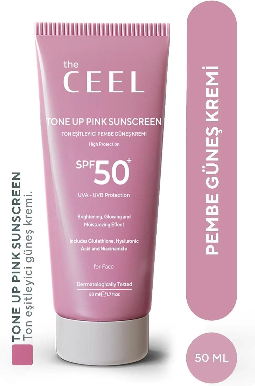 کرم ضد آفتاب The Ceel با SPF 50+ صورتی یکدستکننده رنگ پوست 50ml کرم ضد آفتاب The Ceel با SPF 50+ صورتی یکدستکننده رنگ پوست 50ml