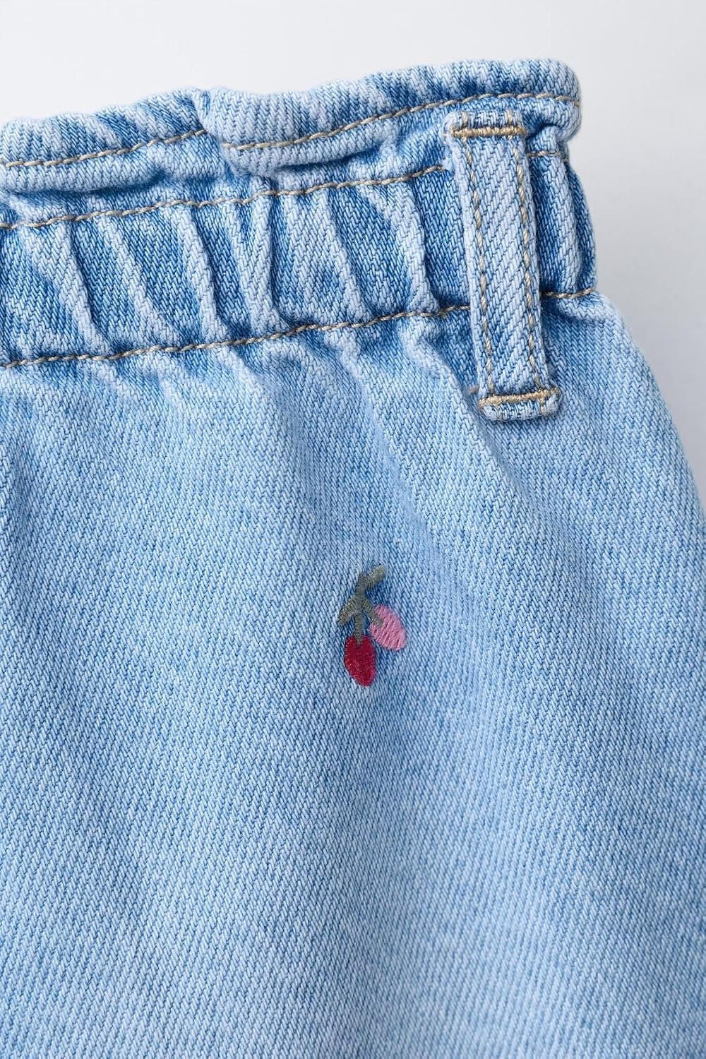 برمودا زنانه Zara دنیم گلدوزیشده طرح گیلاس پیپربگ آبی مدل Kd-a B/f برمودا زنانه Zara دنیم گلدوزیشده طرح گیلاس پیپربگ آبی مدل Kd-a B/f