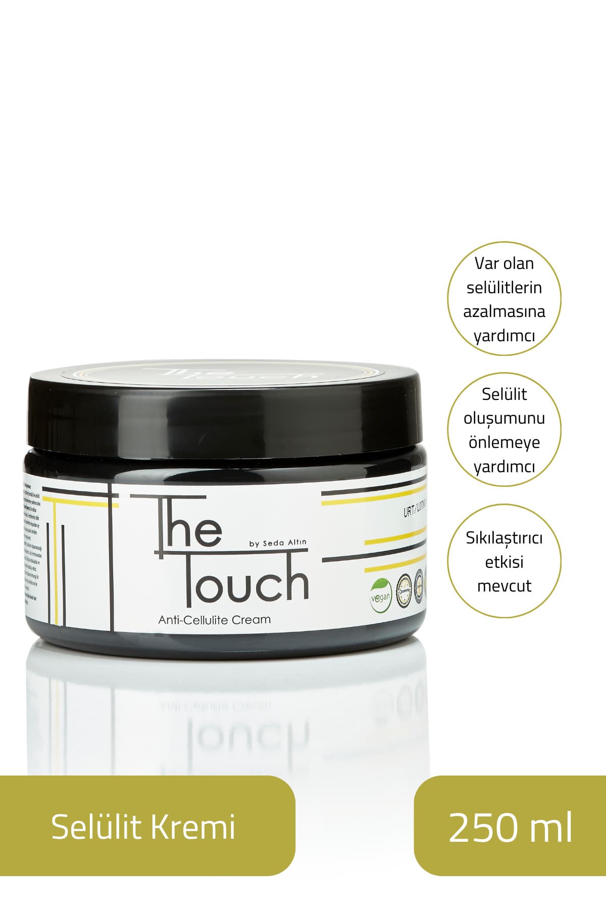 کرم سلولیت The Touch By Seda Altın 250 ML کرم سلولیت The Touch By Seda Altın 250 ML