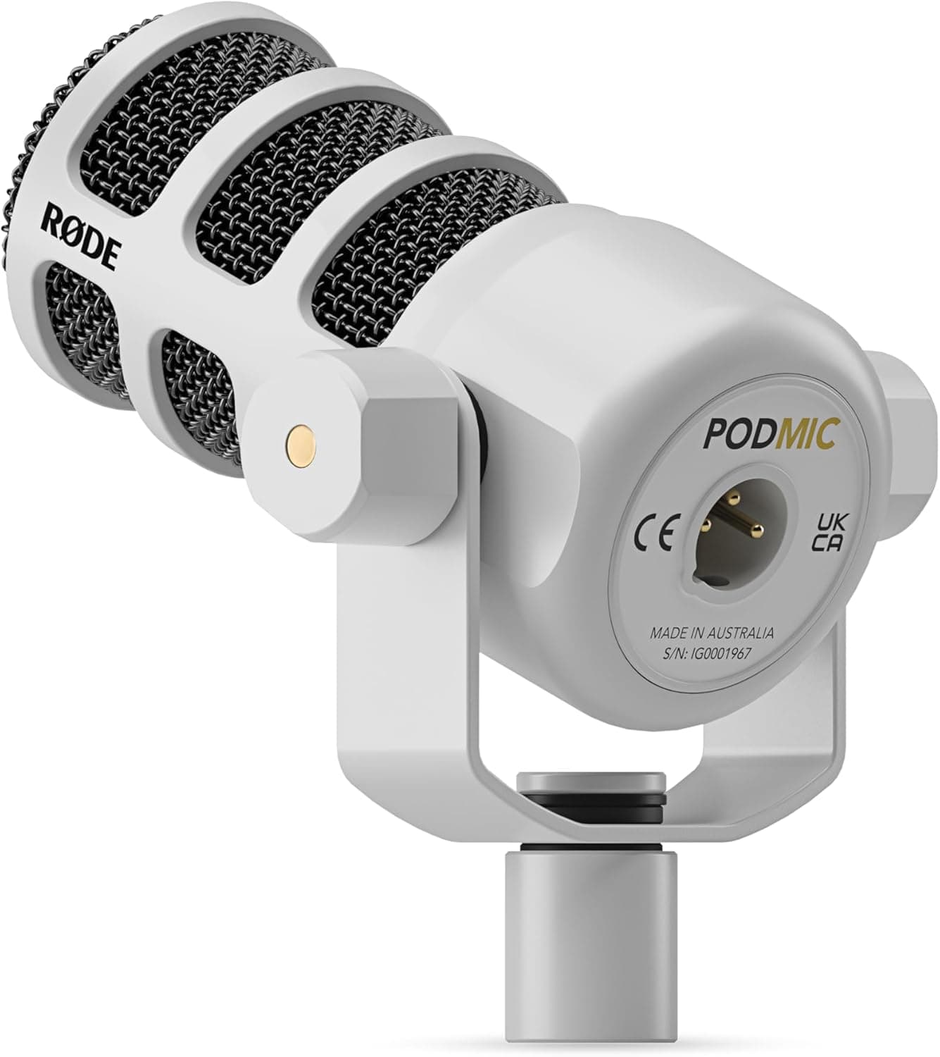میکروفون پادکست حرفهای داینامیک RØDE سفید مدل Podmic میکروفون پادکست حرفهای داینامیک RØDE سفید مدل Podmic