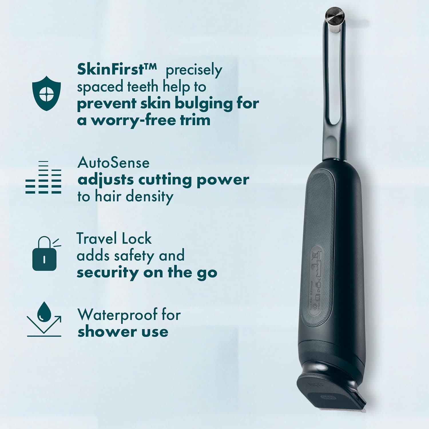 ماشین اصلاح موی ناحیه تناسلی مردانه Gillette ضد آب LED مدل i7 ماشین اصلاح موی ناحیه تناسلی مردانه Gillette ضد آب LED مدل i7