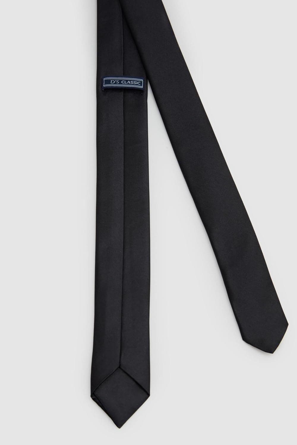 کراوات مردانه D'S Damat مشکی ساده 4 cm کراوات مردانه D'S Damat مشکی ساده 4 cm