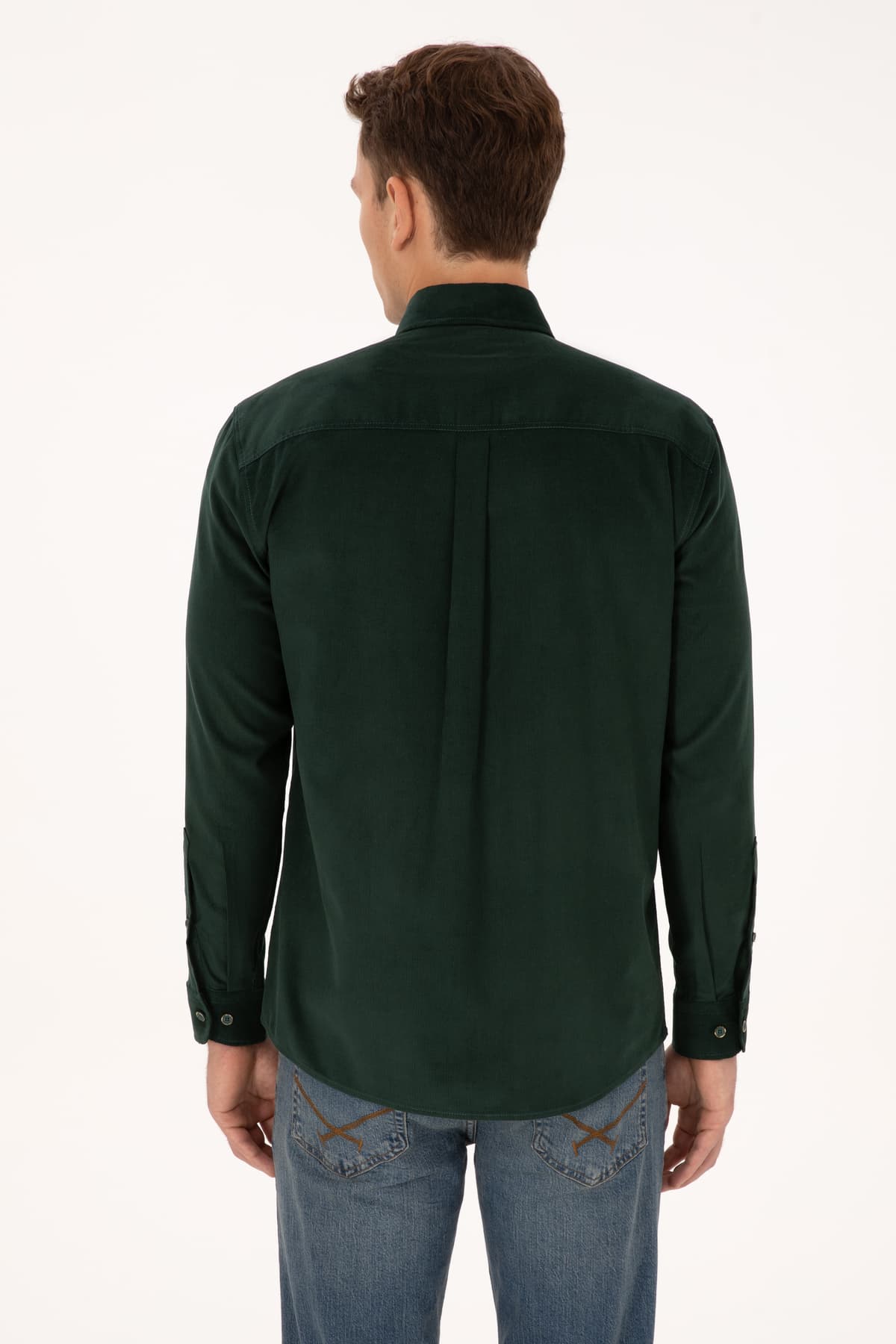 پیراهن مردانه U.S. Polo Assn. آستین بلند سبز تیره مدل 50315915-VR079 پیراهن مردانه U.S. Polo Assn. آستین بلند سبز تیره مدل 50315915-VR079
