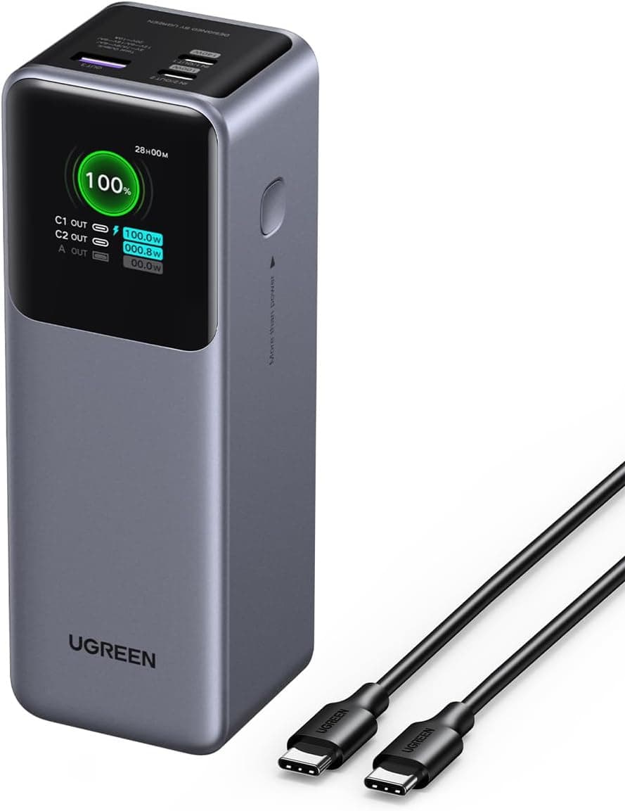 پاوربانک لپتاپ UGREEN Nexode 20000mAh با توان 145W و شارژ بیسیم Qi2 15W پاوربانک لپتاپ UGREEN Nexode 20000mAh با توان 145W و شارژ بیسیم Qi2 15W