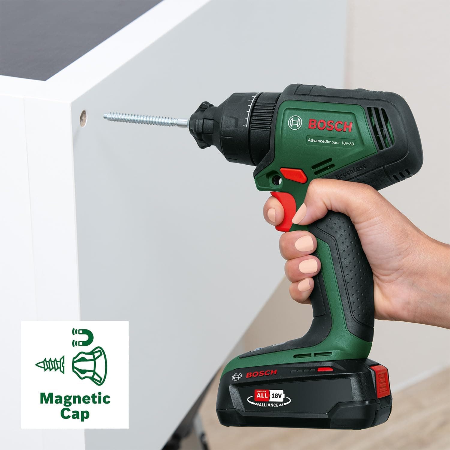 دریل ضربهای Bosch بدون باتری مدل AdvancedImpact 18V-80 Quicksnap Solo دریل ضربهای Bosch بدون باتری مدل AdvancedImpact 18V-80 Quicksnap Solo