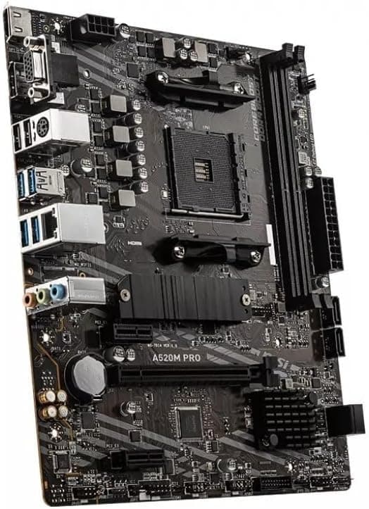 مادربرد MSI با سوکت AM4 و حافظه DDR4 فرم mATX مدل A520M PRO مادربرد MSI با سوکت AM4 و حافظه DDR4 فرم mATX مدل A520M PRO