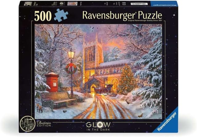 پازل Ravensburger 500 تکه فسفری در تاریکی Magical Christmas Star Line مدل 12000481-3 پازل Ravensburger 500 تکه فسفری در تاریکی Magical Christmas Star Line مدل 12000481-3